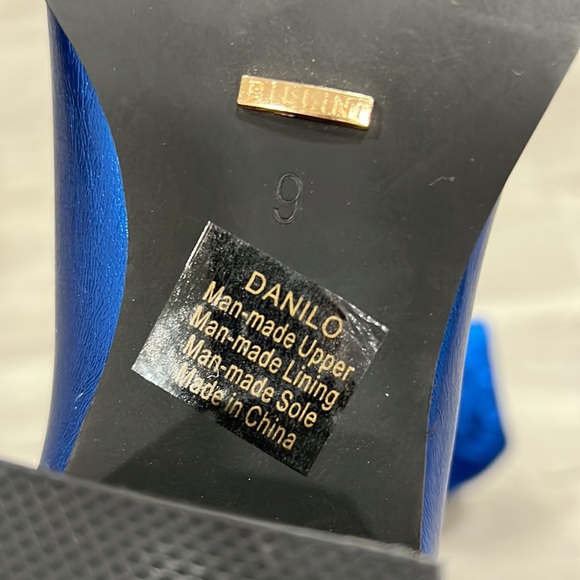 Bilini Danilo Cobalt Metallic Cowboy Boot - Picture 7 of 8